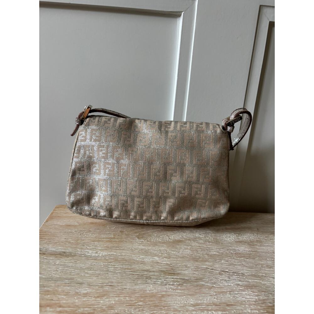 Fendi Metallic Zucchino Mini Mama Baguette Bag - Picture 6 of 13